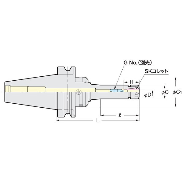 日研工作所 ゼロフィット型スリムチャック NBT30ーSZF6Cー90 1台