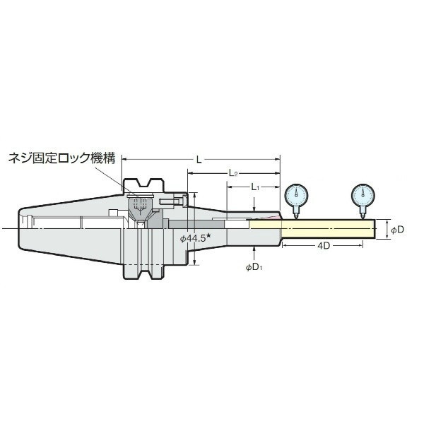 税込】 TU220212 NIKKEN/日研 BT40-MMC8-90 ミニミニチャック | tonky.jp