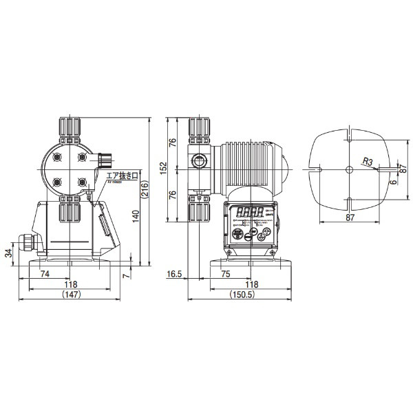 タクミナ（TACMINA） 定量ポンプ CLPW-30-ATCF-HWJ 1個（直送品）