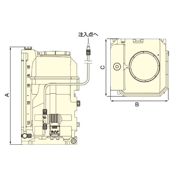 タクミナ（TACMINA） 薬注ユニット PTS-120-PW-30R-VTCF-HWJ 1個（直送品） - アスクル