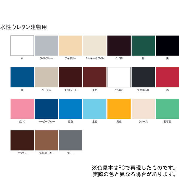 サンデーペイント 水性ウレタン建物用 つや消し黒 700ml #23M32（直送