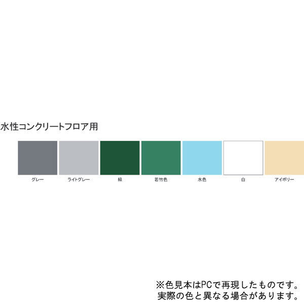 サンデーペイント 水性コンクリートフロア用 グレー 7K #267439（直送