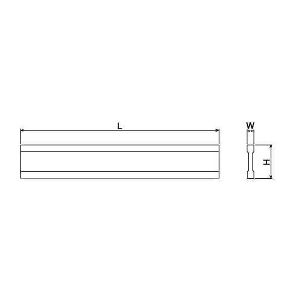 大菱計器製作所 アイ形直定規 A級 焼入品 300 EB101 1台（直送品