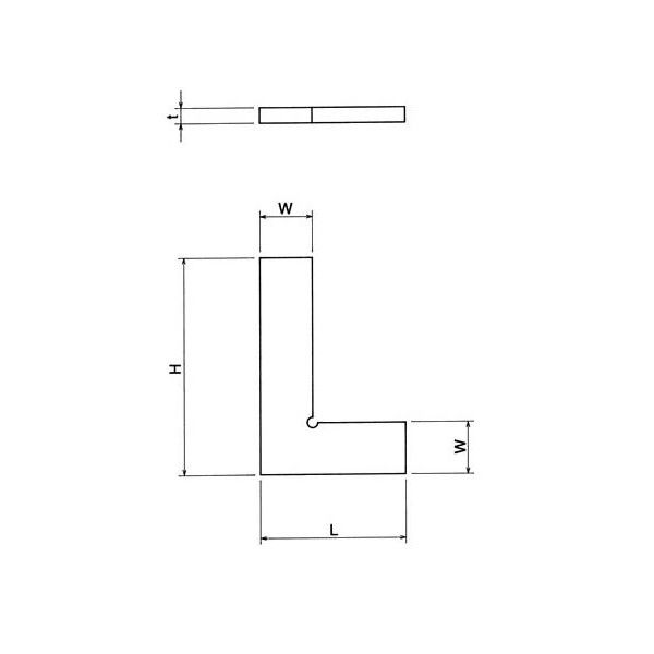 大菱計器製作所 平形直角定規 JIS1級 焼入品 750 FA111 1台（直送品