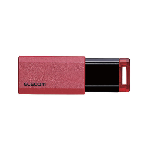 エレコム USBメモリ USB3.1(Gen1)対応 ノック式 16GB レッド 【MF-PKU3016GRD】
