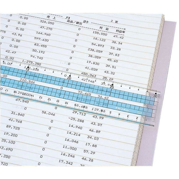 コンピューター読み取り定規40cm 78594 西敬（直送品） - アスクル