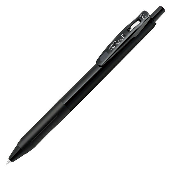 ゲルインクボールペン サラサ R 0.4 黒/黒 JJS29-R1-BK1 1本 ゼブラ 