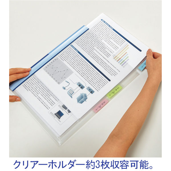 コクヨ グルーピングホルダーカタスポケット フーKGPV750T 1セット（25冊：5冊入×5袋） - アスクル