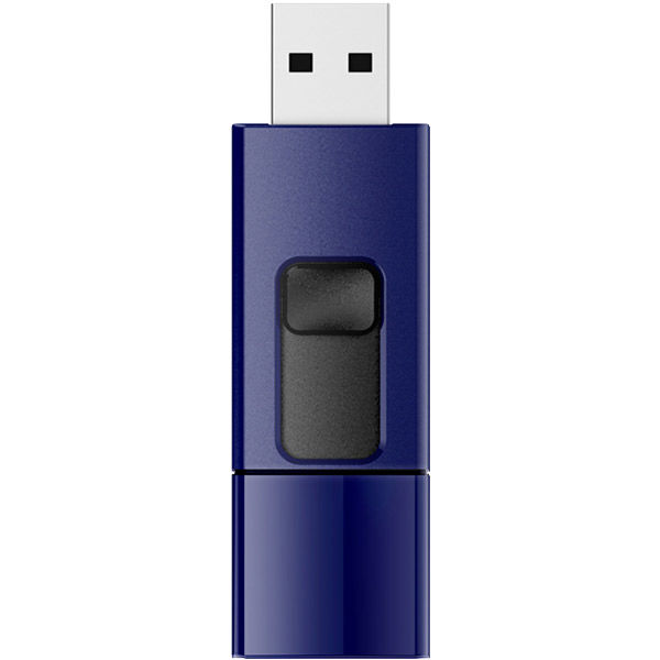 シリコンパワー USBメモリ 64GB USB3.0 スライド式 Blaze B05 ネイビーブルー SP064GBUF3B05V1D
