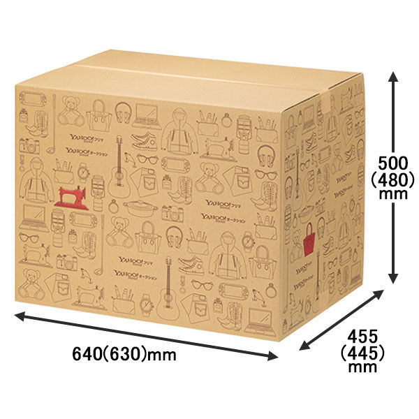 160サイズ】Yahoo!オークション&フリマデザイン ダンボール 1セット（1