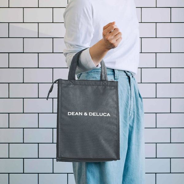 DEAN & DELUCA クーラーバッグ 保冷バッグ グレー M 1個 - アスクル