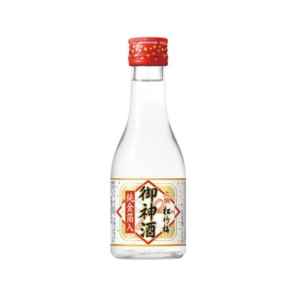 松竹梅 上撰 御神酒 純金箔入 180ml 1セット(1本×3) 宝酒造