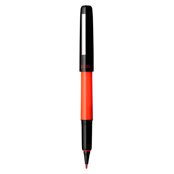 プラチナ万年筆 ソフトペン 赤インク付き 赤軸 SN-800C#75 - アスクル