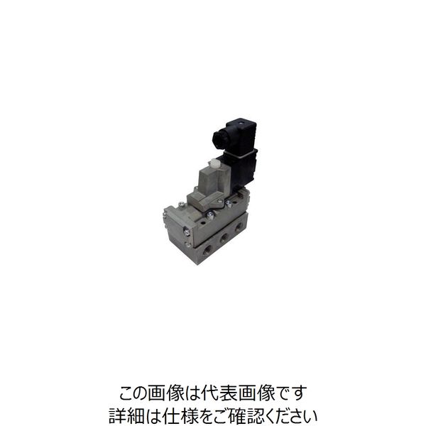 エスコ AC100V・Rc3/8” 5方向電磁弁(流量5.0C) EA153HL-33 1個（直送品