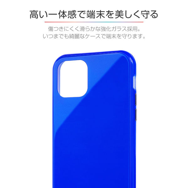 iPhone 11 Pro ケース ガラスハイブリッドケース SHELL GLASS COLOR