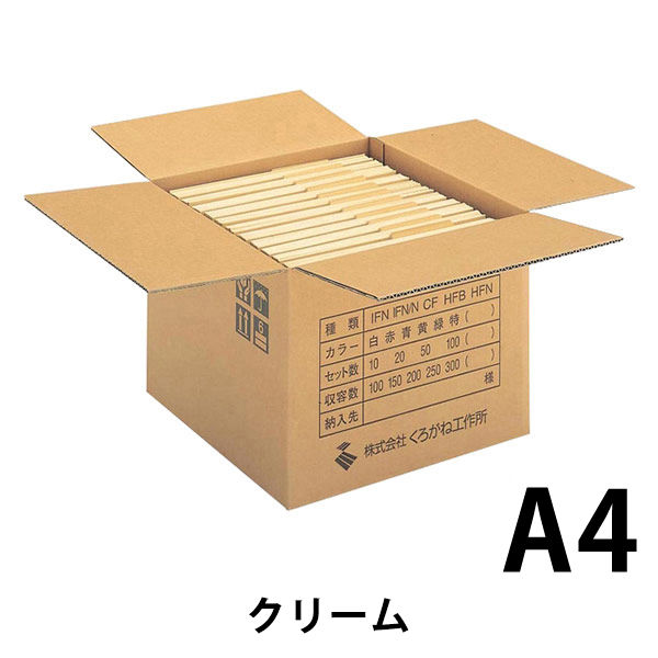 個別フォルダー Ａ４サイズ 箱セット300枚入 JN-A4IFNS/NC 1箱（300枚