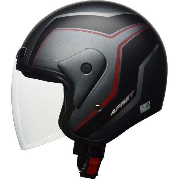 リード工業 APRET ジェットヘルメット マットガンメタリック 151080 1 