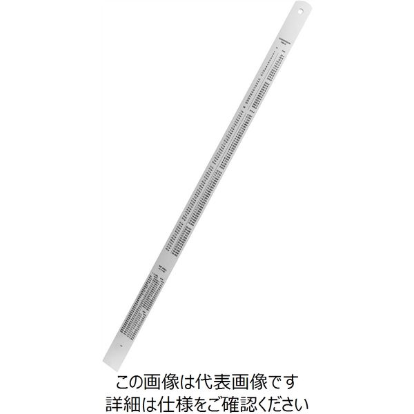 藤原産業 SK11 直尺 600mm FSVー600KD FSV-600KD 1本（直送品）