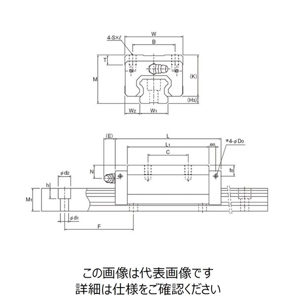 THK（ティーエイチケー） LMガイド用ブロック SHS35LR1SS（GK） BLOCK 1個（直送品） - アスクル