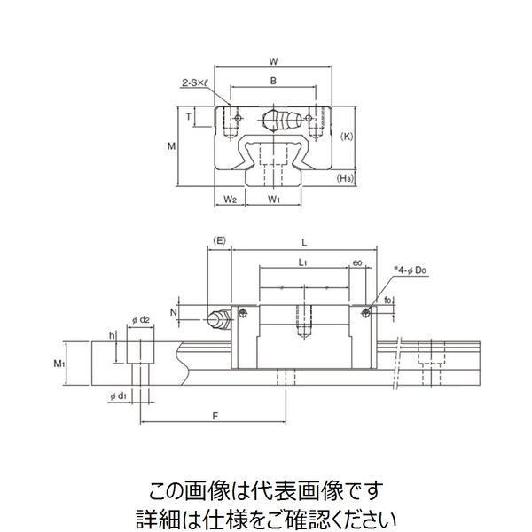 THK（ティーエイチケー） LMガイド用ブロック SSR20XV1SS（GK） BLOCK 1個（直送品） - アスクル