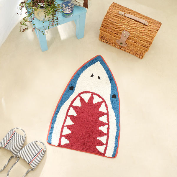 トモ・コーポレーション 玄関マット 45×51cm 室内 動物 サメ 432343 1
