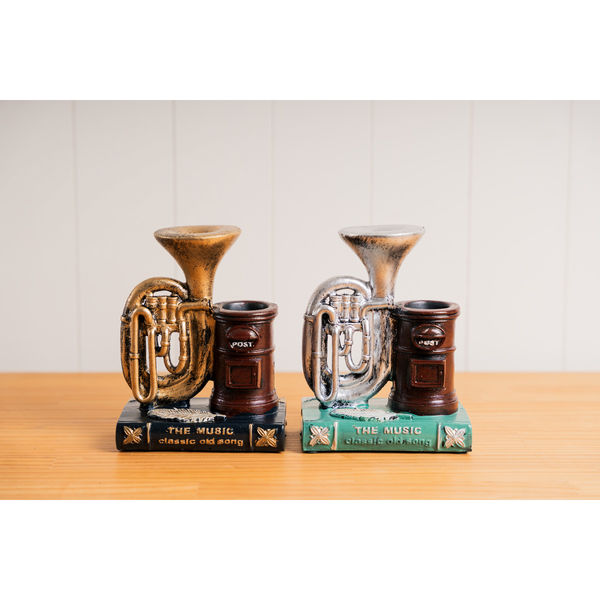 アンファンス ペン立て アンティーク ペンスタンド ユーフォニアム