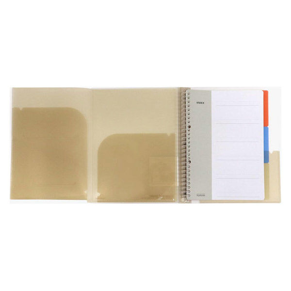 サンノート TwoDucks B5 クリアホルダー付 バインダーファイル IV