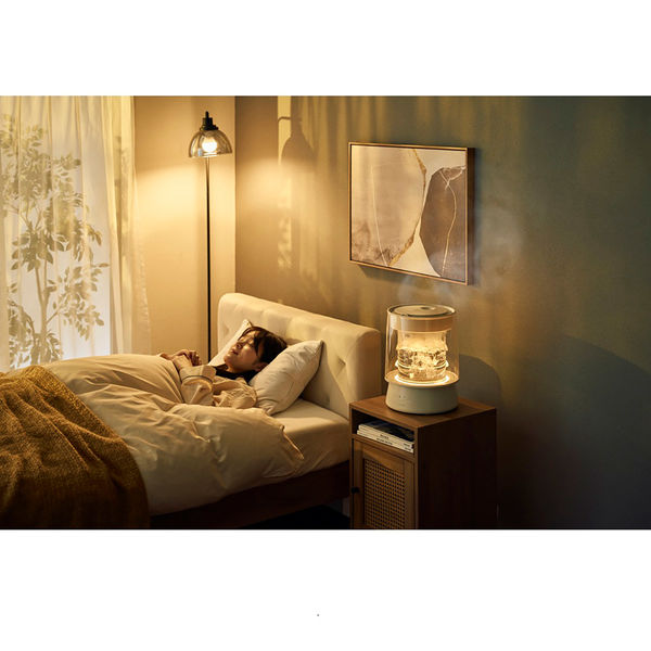 b*i様 QUADS スチーム加湿器　ガラス　アイボリー QUADS（クワッズ） ガラススチーム加湿器 GLASS グラス QS549IV