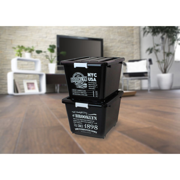 収納BOX ブルックリン 和泉化成 収納ボックス フタ付き NYC 幅39