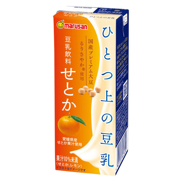 マルサンアイ ひとつ上の豆乳 豆乳飲料 せとか 200ml 1箱（24本入