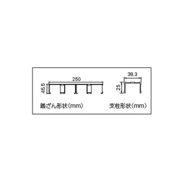 長谷川工業 組立式作業台　ライトステップ DBG3 3段 1台（直送品）