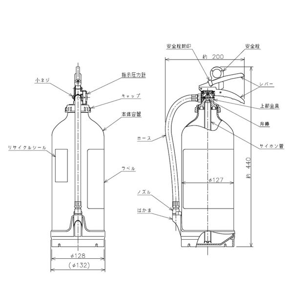 モリタ宮田工業 アルミ製 蓄圧式粉末ABC消火器 アルテシモ