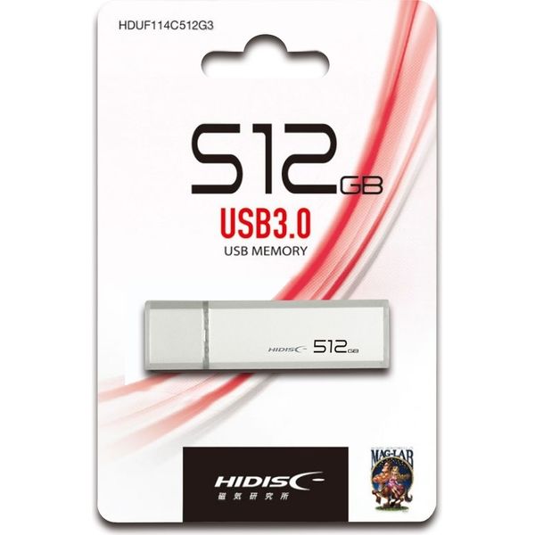 磁気研究所 HIDISC USB3.0フラッシュメモリー 512GB キャップ式