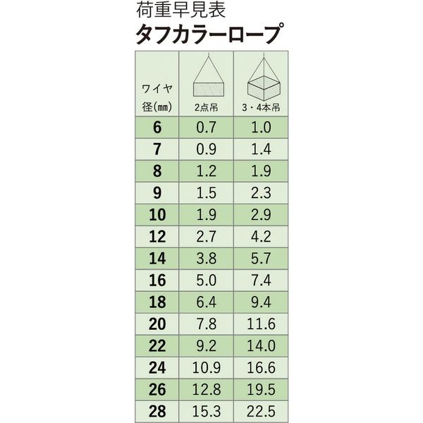 アイビッグ 玉掛ワイヤー（安全ひげなしテーパーロック ）両アイ加工