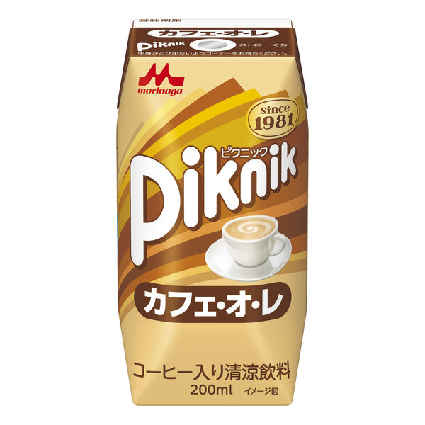 森永乳業 ピクニック カフェオレ 200ml 1箱（24本入） 紙パック