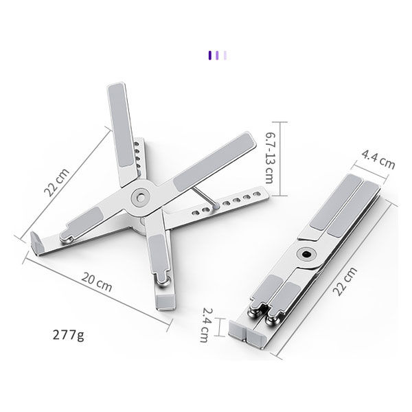 ノートPCスタンド コンパクトサイズ 11～17インチ対応 ノートパソコン