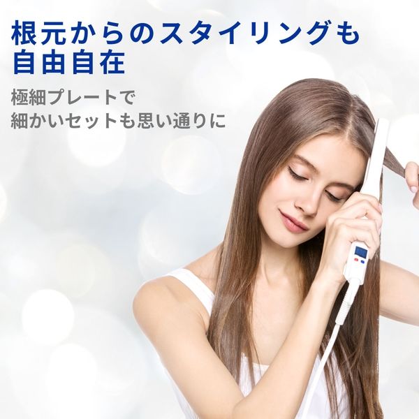 Areti（アレティ） 15mm 2way ヘアアイロン コテ ストレート ＆ カール 極細 セラミックコーティング ブルー（直送品）