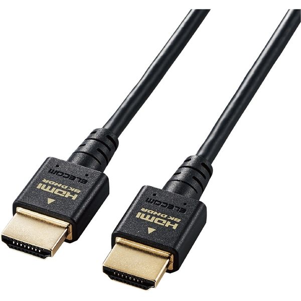 HDMI ケーブル HDMI2.1 ウルトラハイスピード スリム 8K4K 2m ブラック