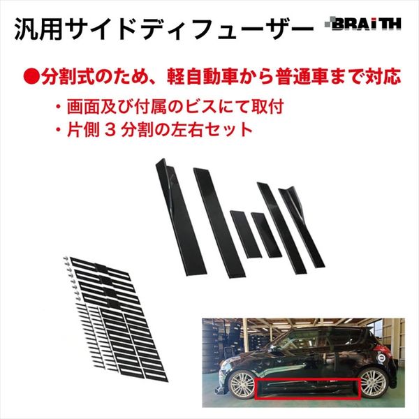 ブレイス 汎用サイドディフューザー BX-463 1セット（直送品
