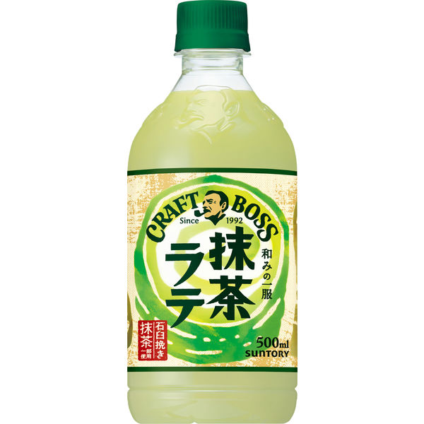 サントリー クラフトボス 抹茶ラテ 500ml 1箱（24本入） - アスクル