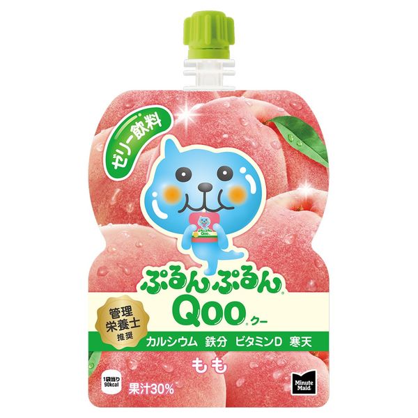 ミニッツメイドQoo ぷるんぷるんQoo ピーチ 1箱（30個入） - アスクル