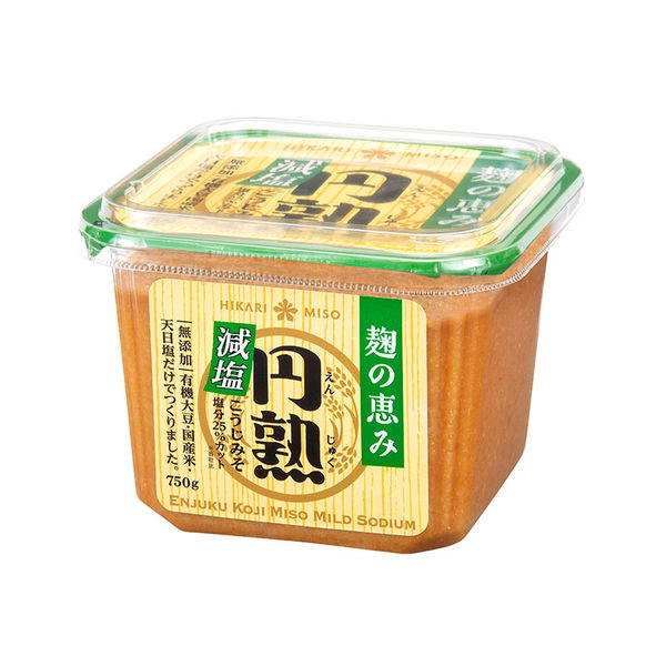 ひかり味噌 円熟こうじみそ 減塩 750ｇ 1セット（2個） - アスクル