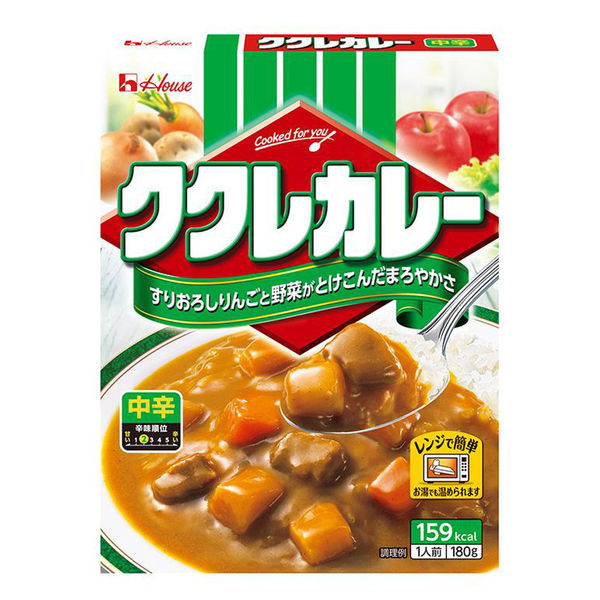 ハウス食品 ククレカレー中辛 レンジ対応 1セット（3個入） レンジ対応