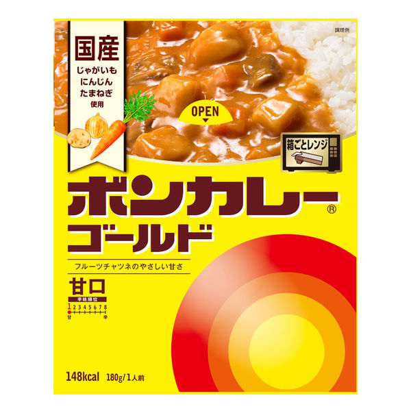 ボンカレーゴールド 甘口 5個 大塚食品 レンジ対応 - アスクル