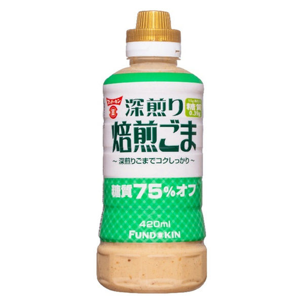 糖質75％オフ 深煎り焙煎ごまドレッシング 420ml 12本 フンドーキン醤油 アスクル