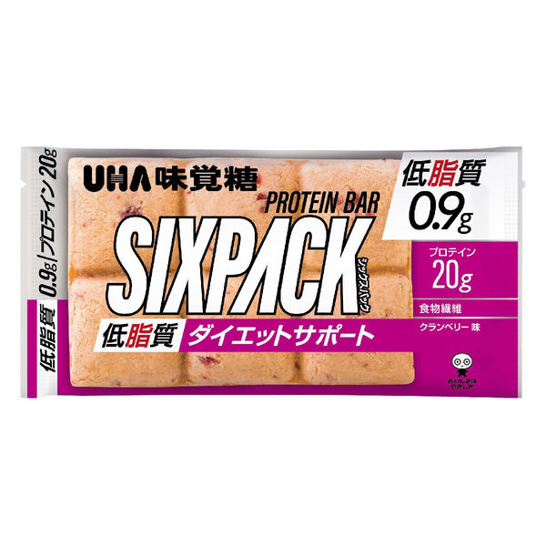 UHA味覚糖 SIXPACKプロテインバー クランベリー　10個