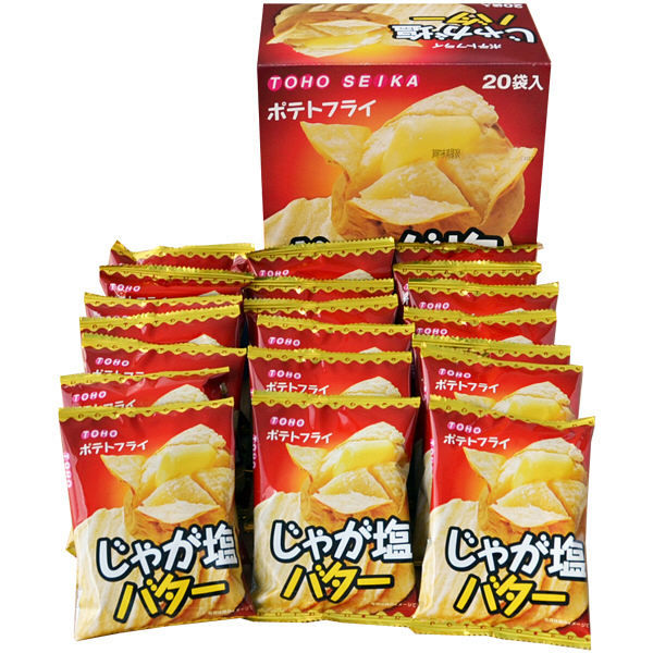 Amazon.co.jp: 東豊製菓 ポテトフライ じゃが塩バター 11g×20袋