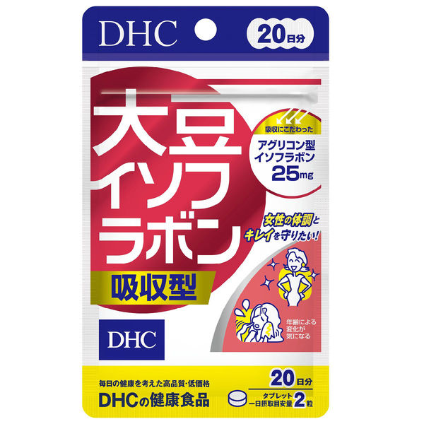 DHC 大豆イソフラボン吸収型 20日分/40粒×3袋 ビタミンD・葉酸・美容 ...