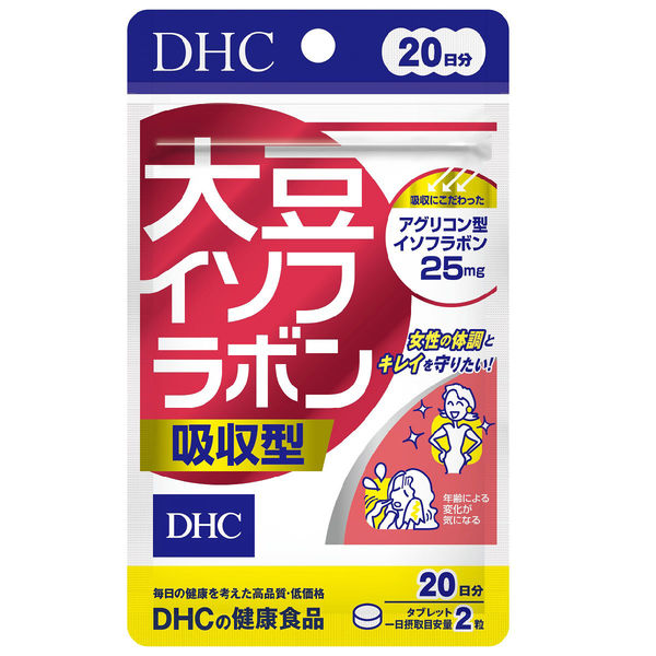 DHC 大豆イソフラボン吸収型 20日分/40粒×3袋 ビタミンD・葉酸・美容