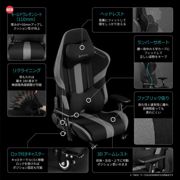 車上渡し】Bauhutte(バウヒュッテ) ゲーミング座椅子 ブルー GX-550-BU 1台（直送品） - アスクル